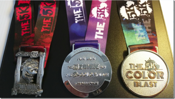 Zombie Color Medals